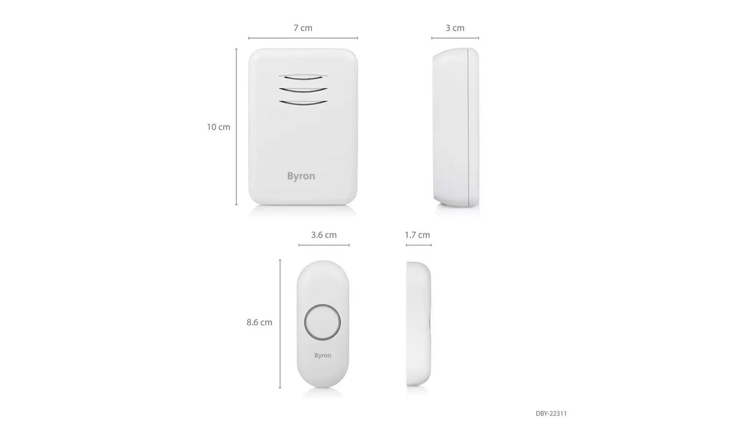 Byron DBY-22312 150m Plug In Doorbell