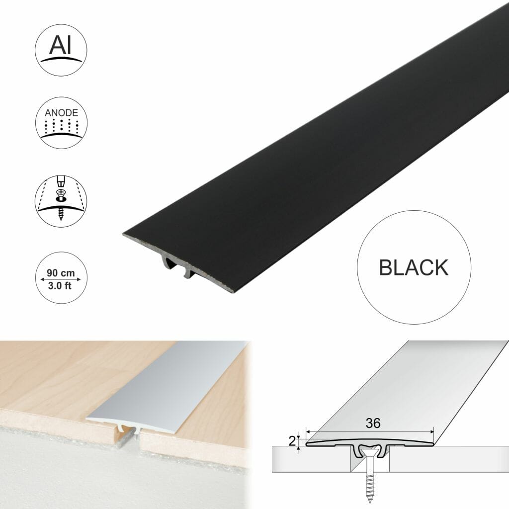 Anodised Aluminium Flat Door Threshold Strip