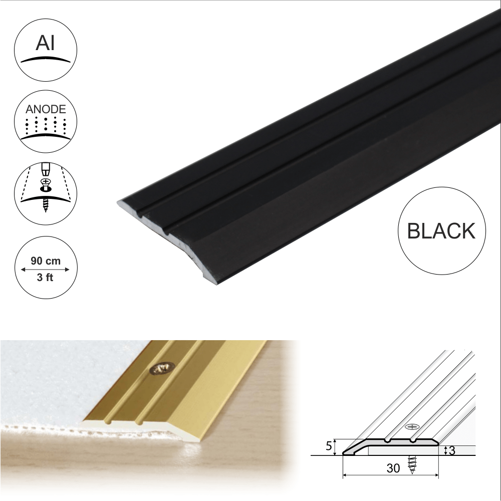 Anodised Aluminium Door Threshold Ramp Profile