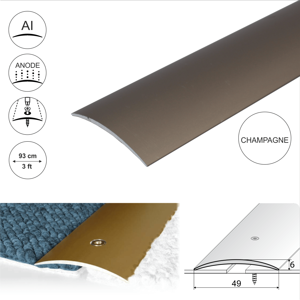 Anodised Aluminium Door Threshold Strip