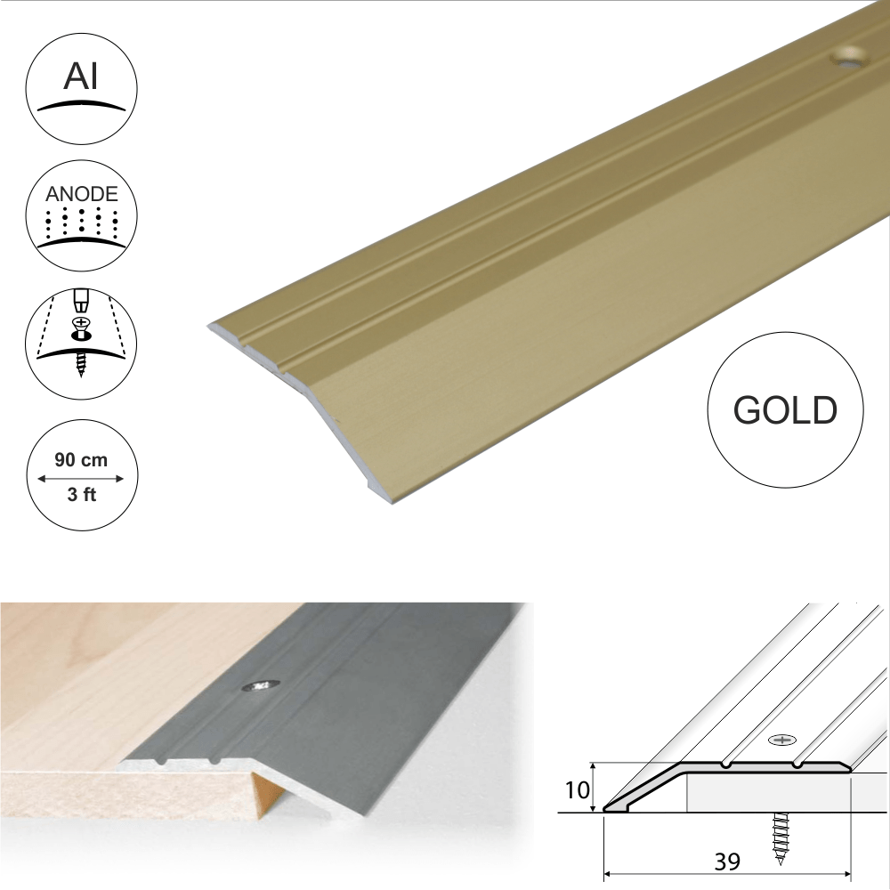 Anodised Aluminium Door Threshold Ramp Profile