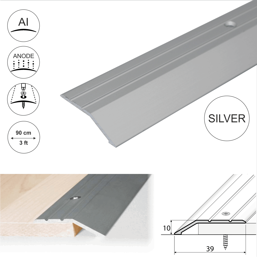 Anodised Aluminium Door Threshold Ramp Profile