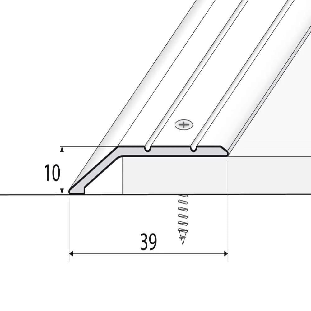 Anodised Aluminium Door Threshold Ramp Profile
