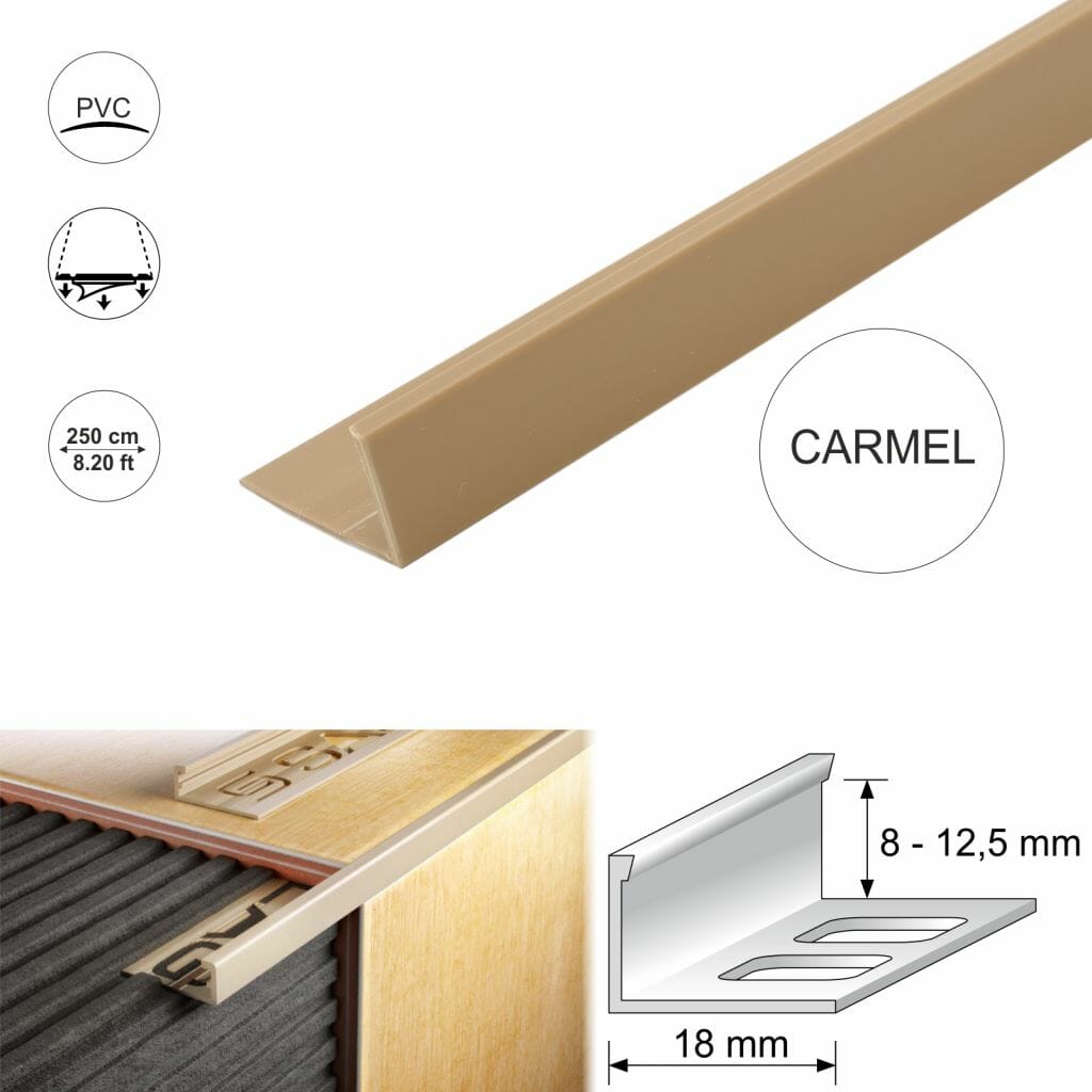 PVC Straight Edge L shaped Tile Trim