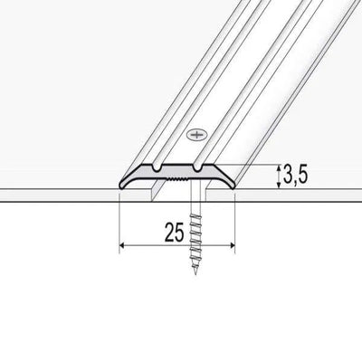 Anodised Aluminium Flat Door Threshold Strip