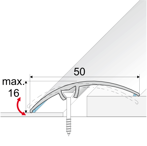  Anodised Aluminium Door Threshold Strip