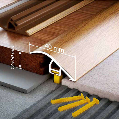 Pvc Wood Effect Door Threshold Ramp Profile