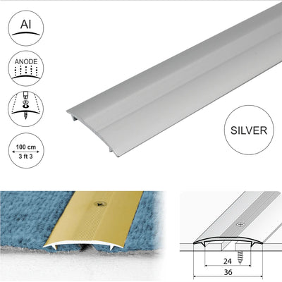 Anodised Aluminium Carpet Cover Strip Profile