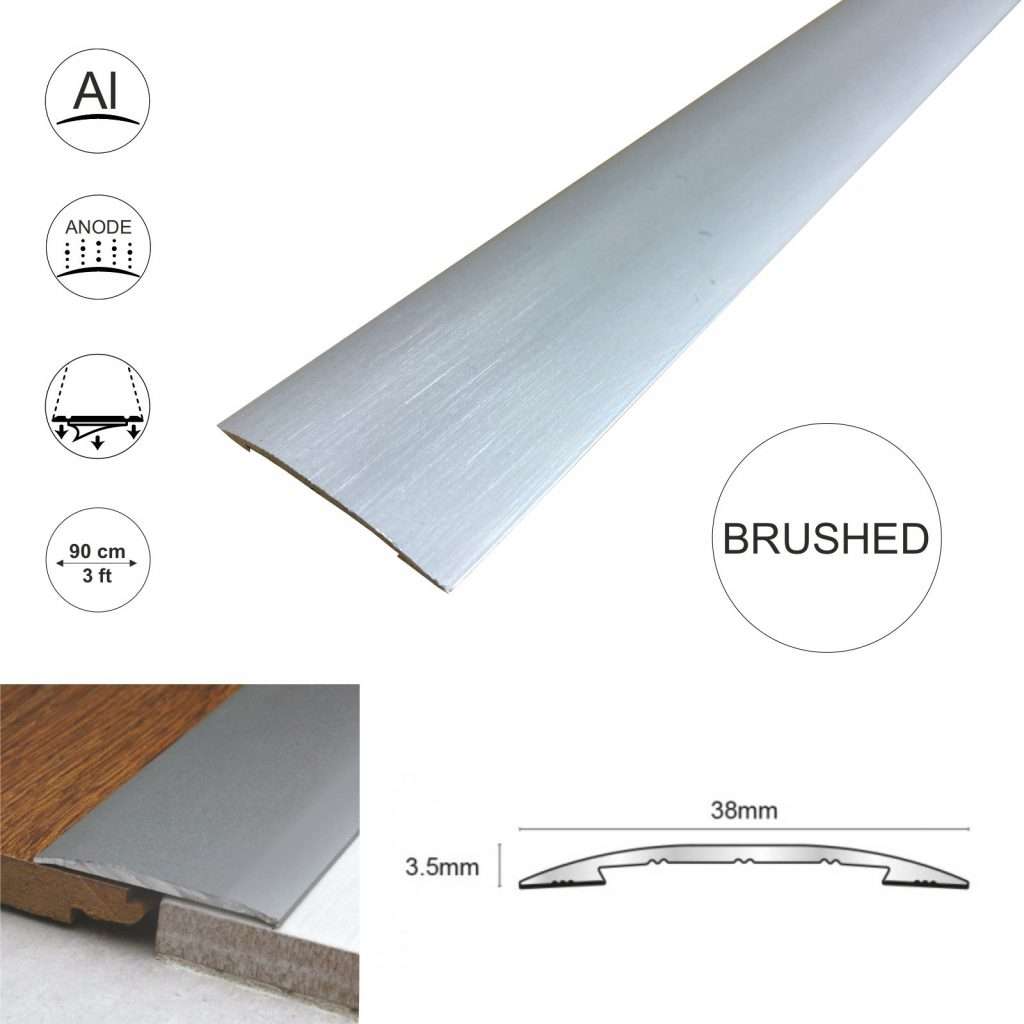 Self Adhesive Euro Cover Strip Wood Vinyl Tile Door Bar Threshold Trim