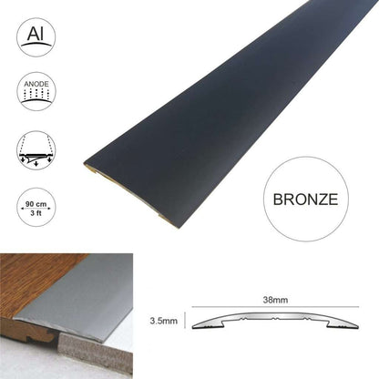 Self Adhesive Euro Cover Strip Wood Vinyl Tile Door Bar Threshold Trim