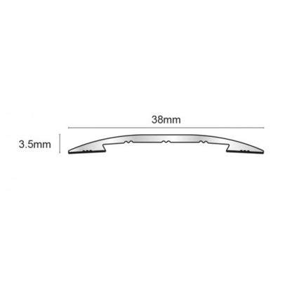 Self Adhesive Euro Cover Strip Wood Vinyl Tile Door Bar Threshold Trim