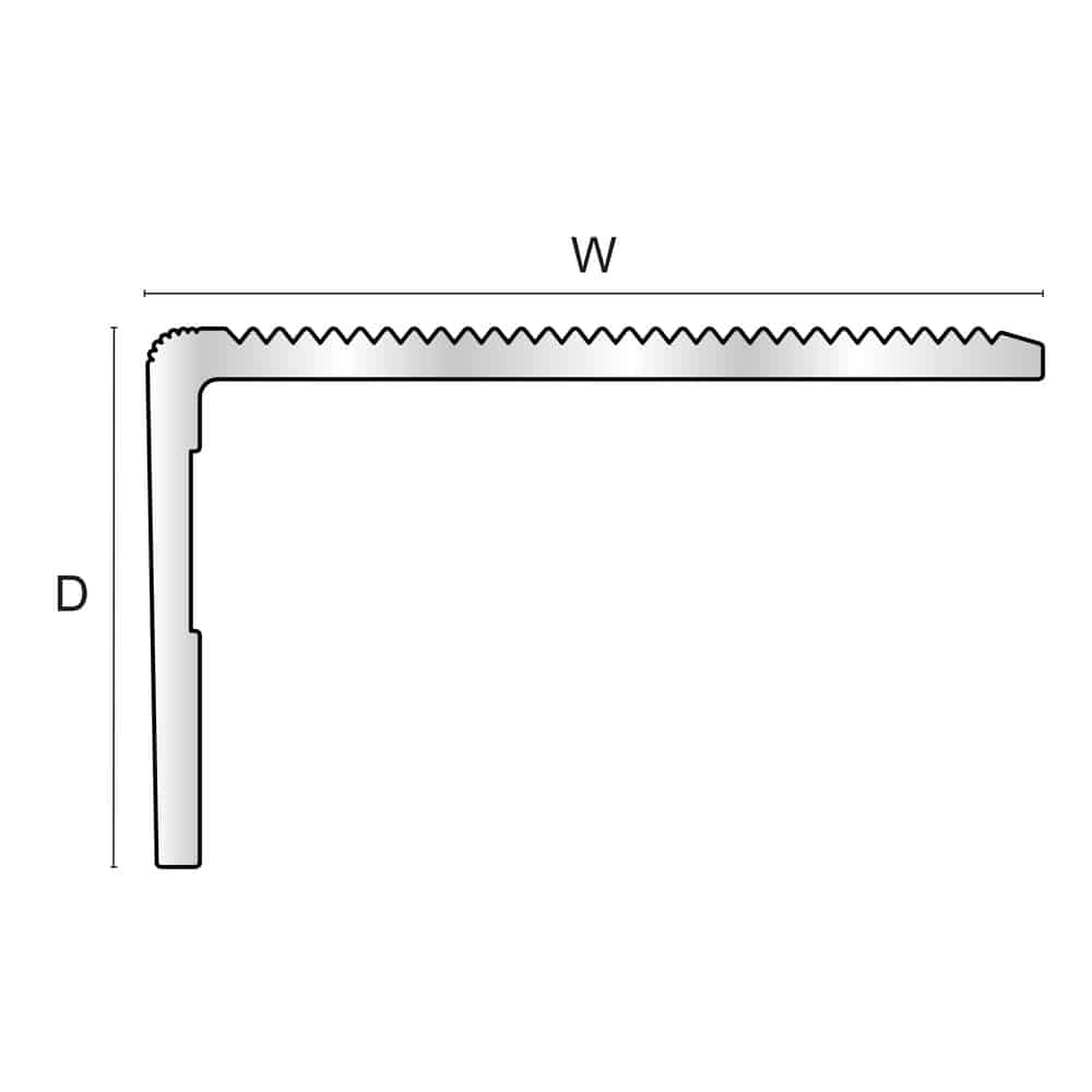 Retro fit Aluminium Stair Nosing