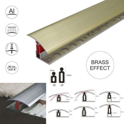 Aluminium door Threshold T Bar Trim Adjustable Height