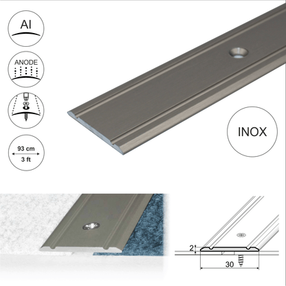 Anodised Aluminium Flat Door Threshold Strip