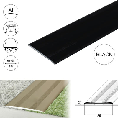 Anodised Aluminium Flat Self Adhesive Door Threshold Strip