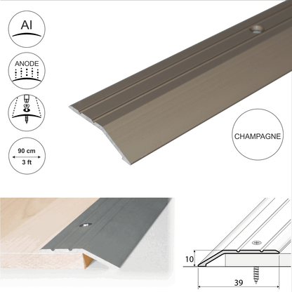Anodised Aluminium Door Threshold Ramp Profile