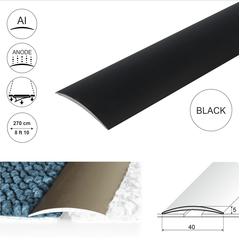 Anodised Aluminium Self Adhesive Door Threshold Strip