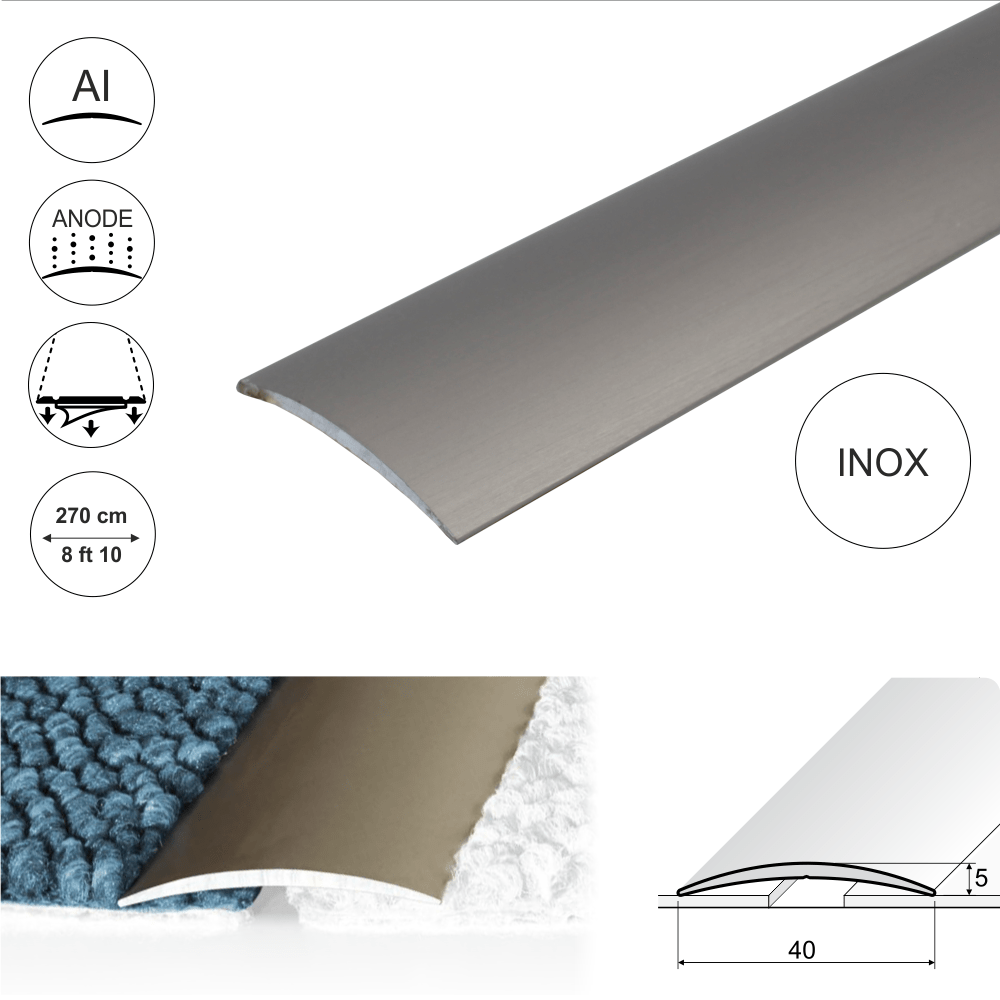 Anodised Aluminium Self Adhesive Door Threshold Strip