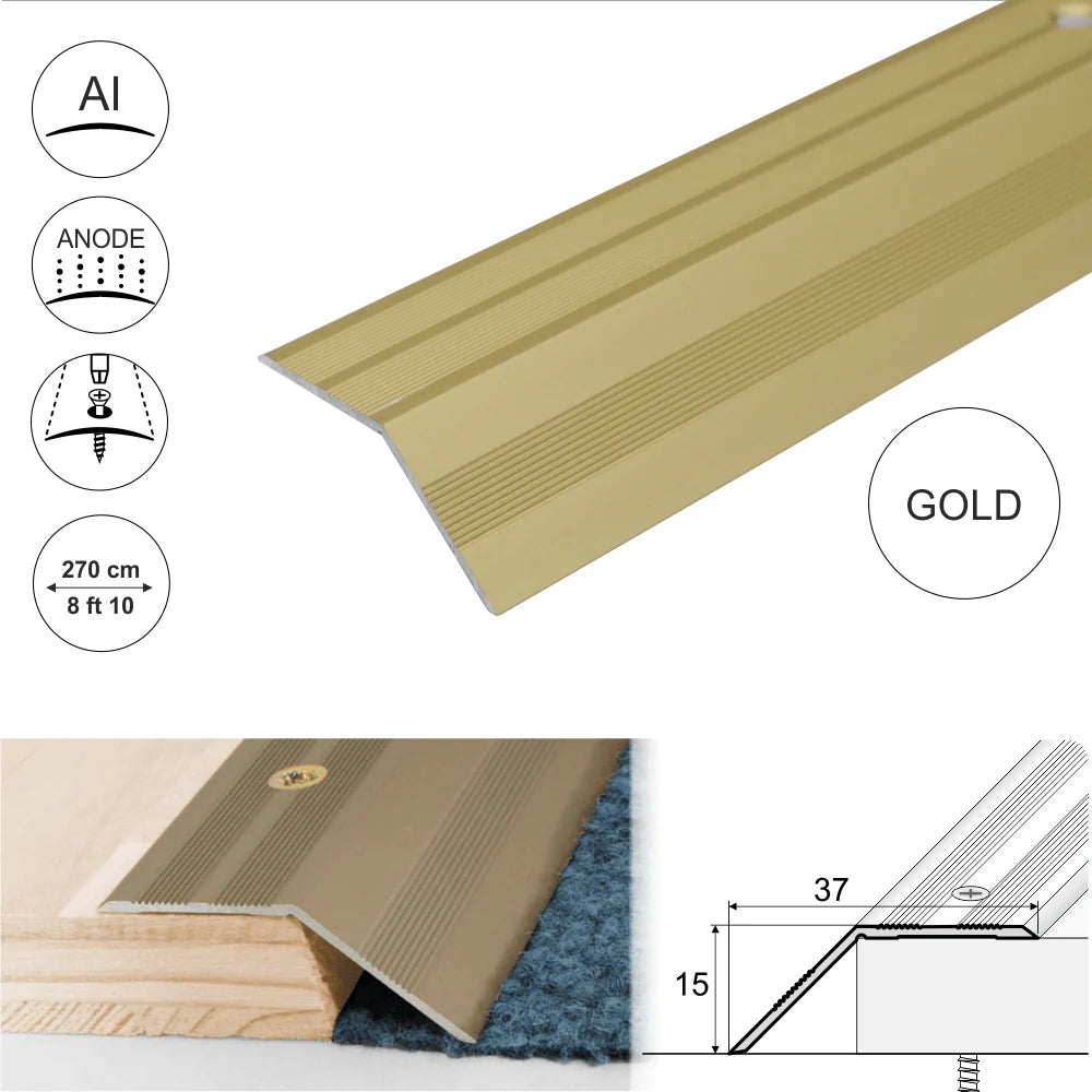 Anodised Aluminium Door Threshold Ramp Profile