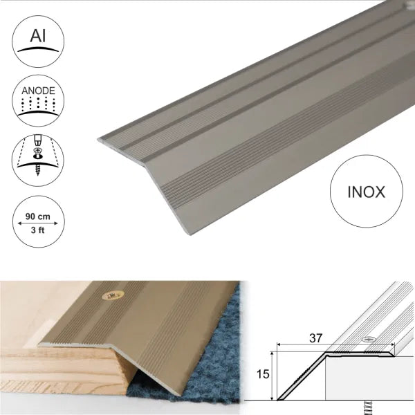 Anodised Aluminium Door Threshold Ramp Profile