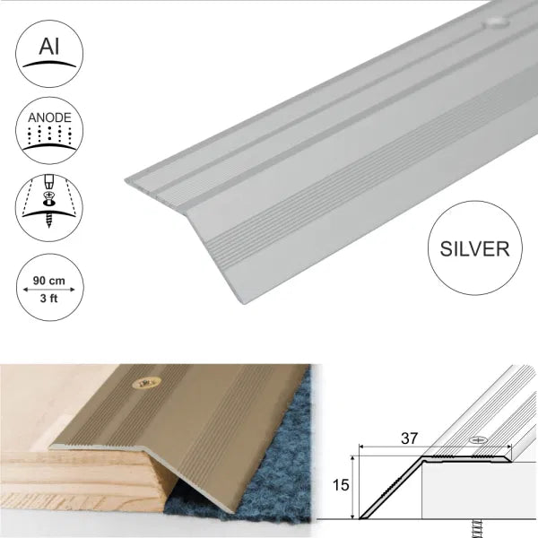 Anodised Aluminium Door Threshold Ramp Profile