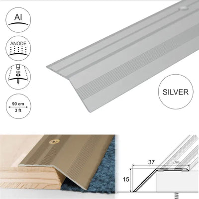 Anodised Aluminium Door Threshold Ramp Profile