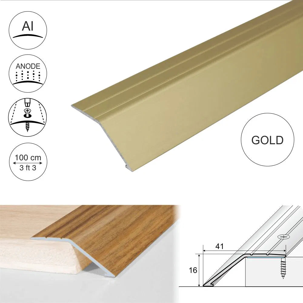 Anodised Aluminium Door Threshold Ramp Profile