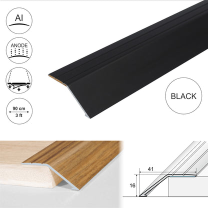 A47 41mm Anodised Aluminium Self Adhesive Door Threshold Ramp Profile