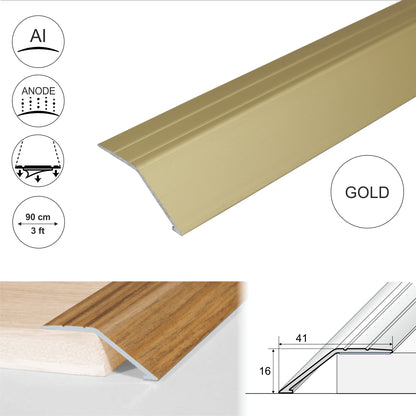 Anodised Aluminium Self Adhesive Door Threshold Ramp Profile