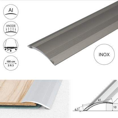 Anodised Aluminium Self Adhesive Door Threshold Ramp Profile