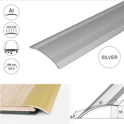 Anodised Aluminium Self Adhesive Door Threshold Ramp Profile