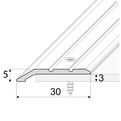 Anodised Aluminium Door Threshold Ramp Profile