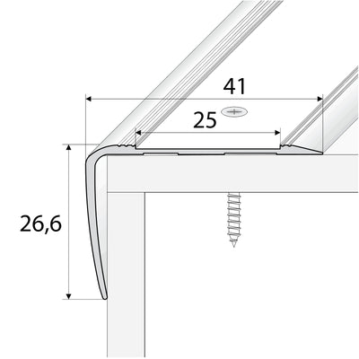 Non Slip Stair Nosing Edge Trim With Tape