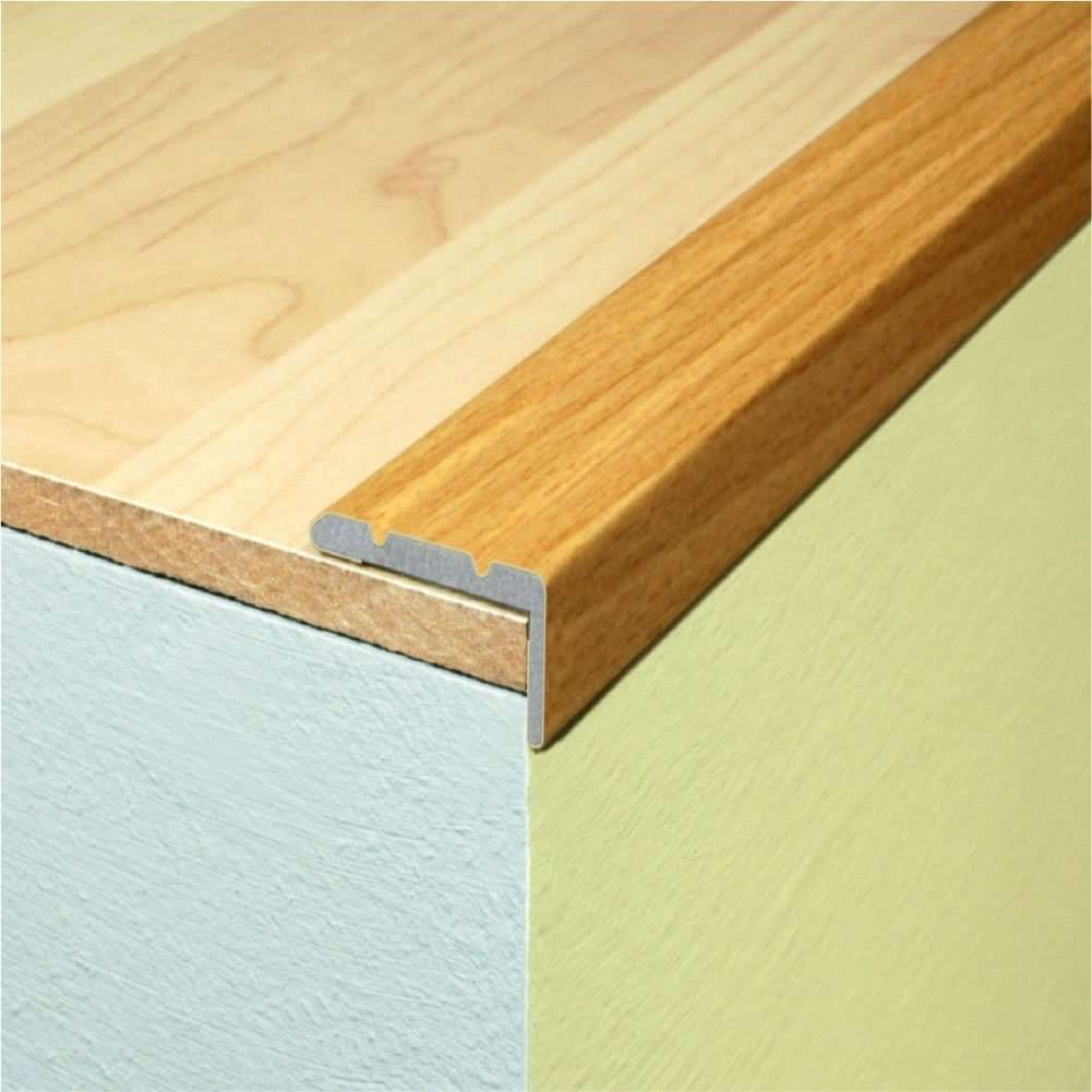 Aluminium Wood Effect Self Adhesive Stair Nosing Edge Trim