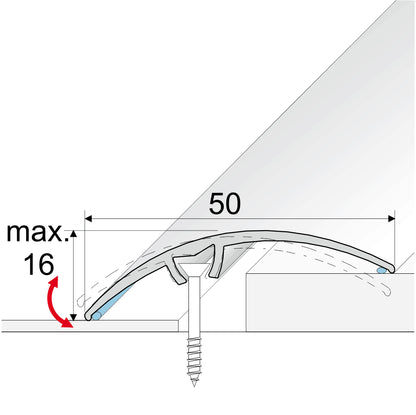 aluminium Wood Effect Door Threshold Strip