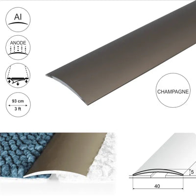  Anodised Aluminium Self Adhesive Door Threshold Strip