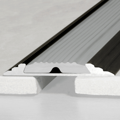 50mm Anodised Aluminium Flat Non Slip Door Threshold Strip