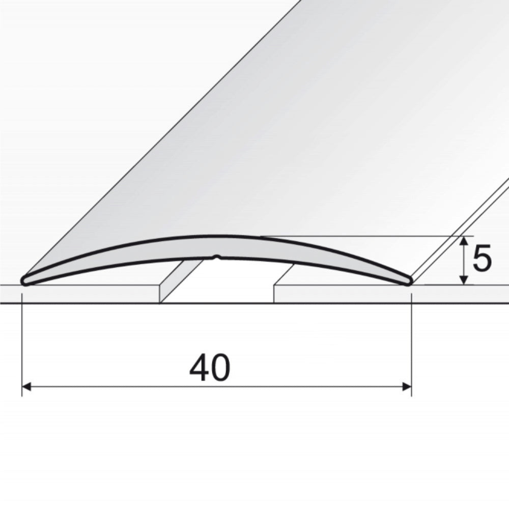 Anodised Aluminium Self Adhesive Door Threshold Strip