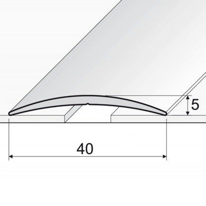 Anodised Aluminium Self Adhesive Door Threshold Strip
