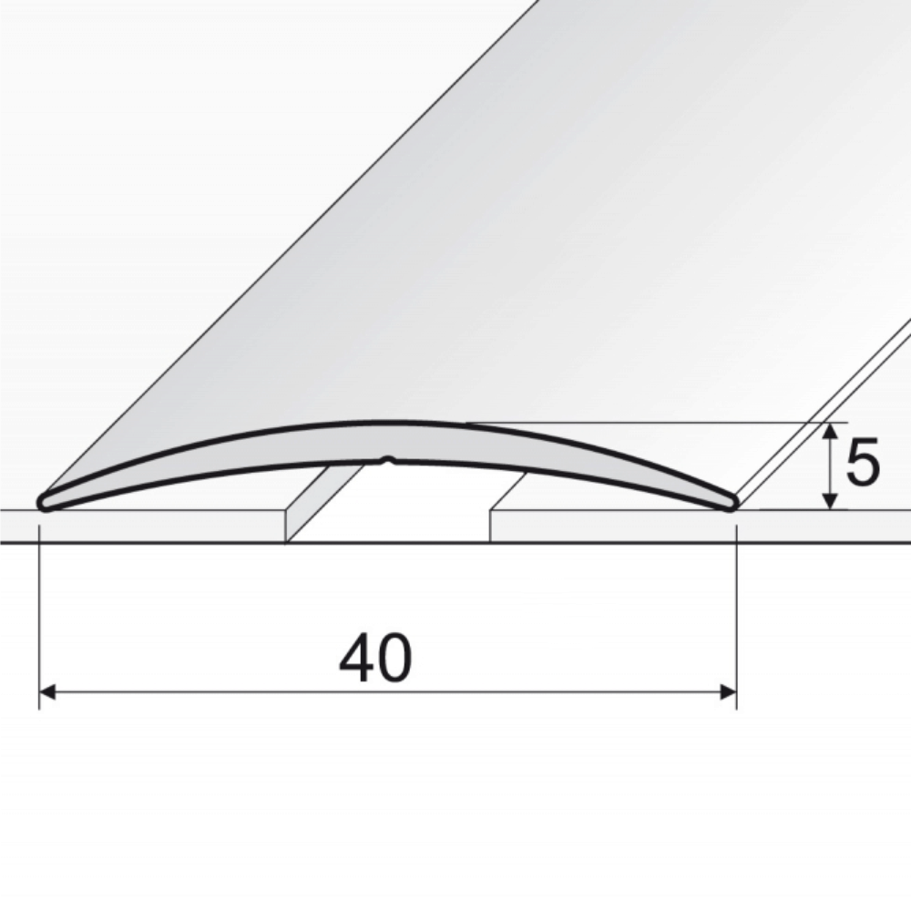 Aluminium Wood Effect Self Adhesive Door Threshold Strip