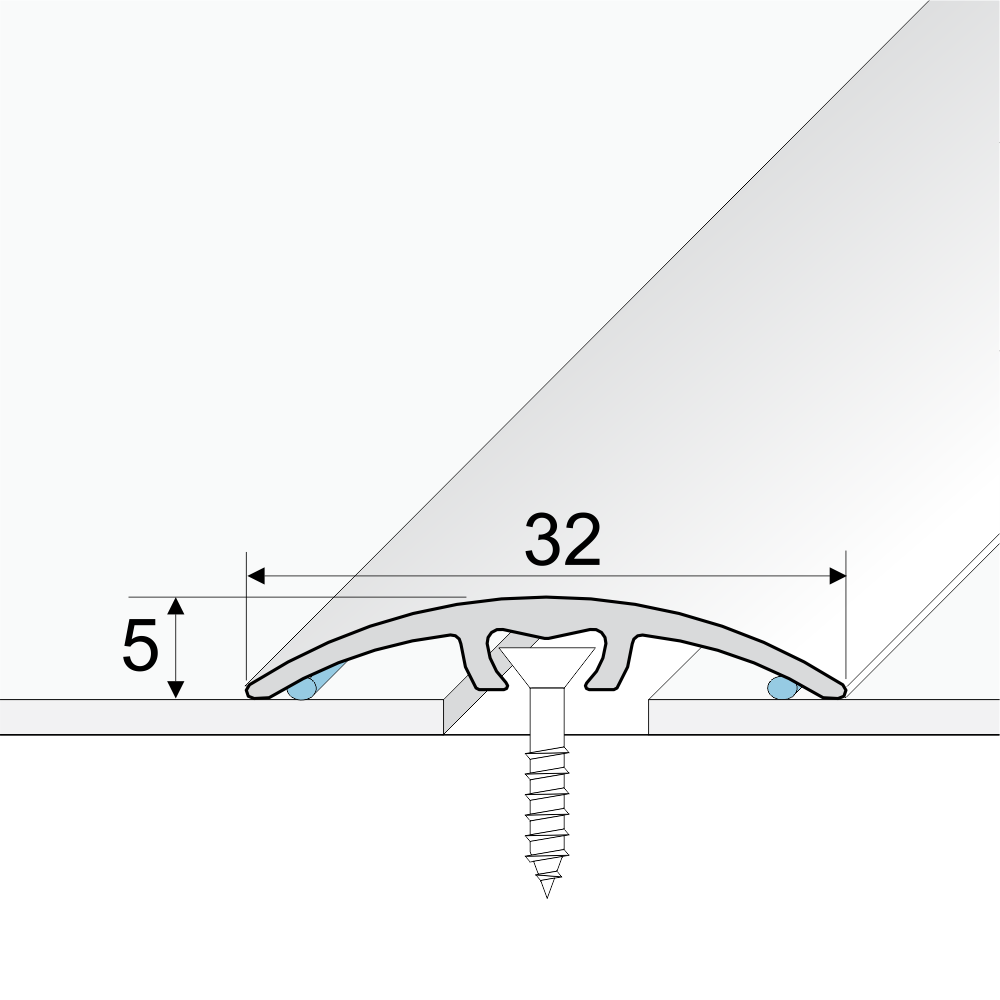 Anodised Aluminium Door Threshold Strip