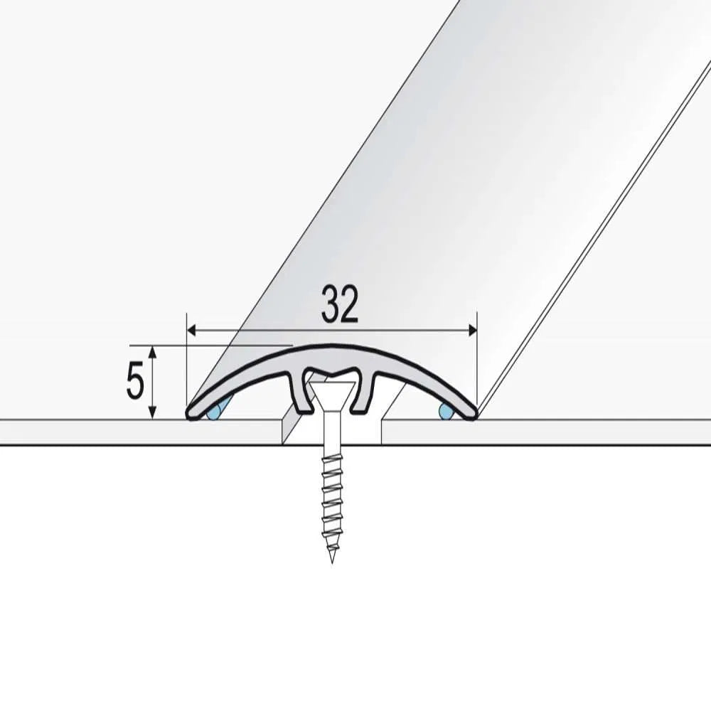 Aluminium Wood Effect Door Threshold Strip