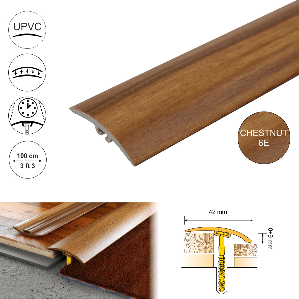 Pvc Wood Effect Door Threshold Strip