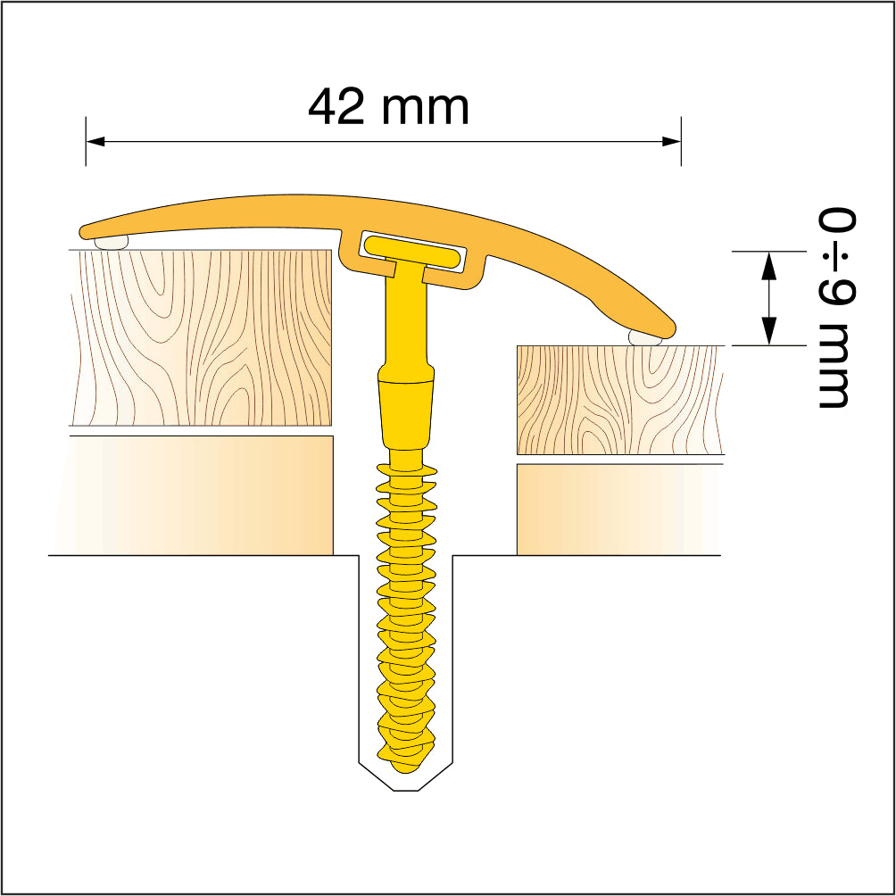 Pvc Wood Effect Door Threshold Strip