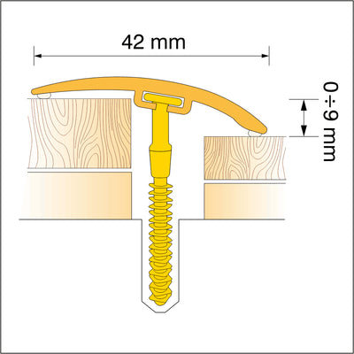 Pvc Wood Effect Door Threshold Strip