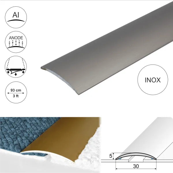 Anodised Aluminium Self Adhesive Door Threshold Strip