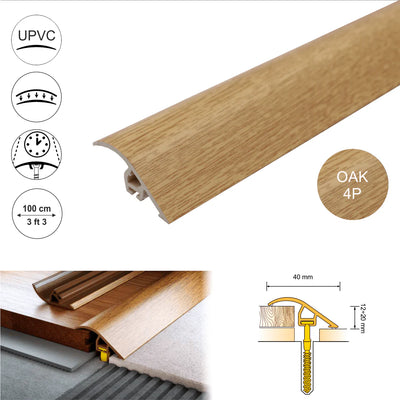 Pvc Wood Effect Door Threshold Ramp Profile