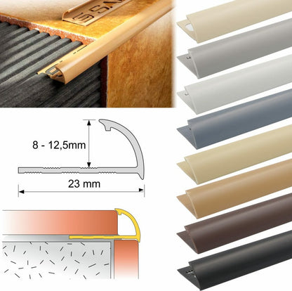Round Edge PVC Tile Trims Quadrant Tile