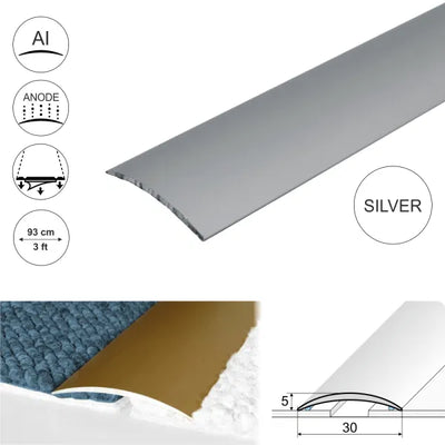 Anodised Aluminium Self Adhesive Door Threshold Strip