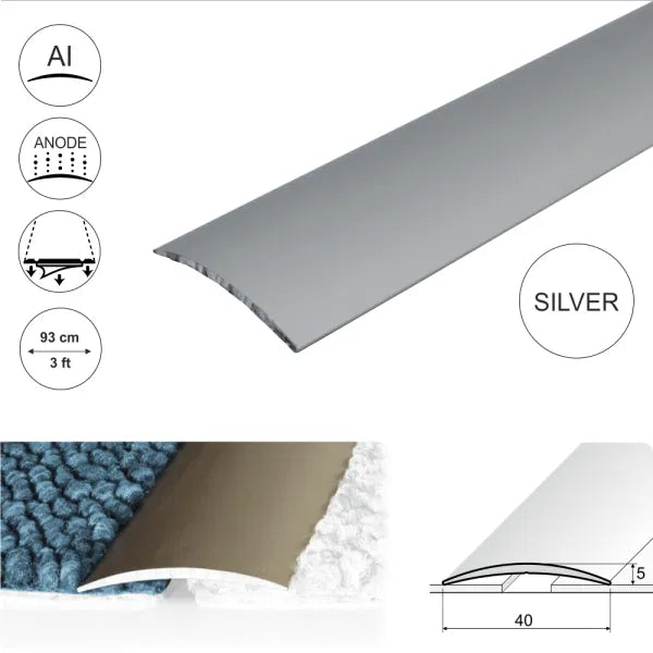  Anodised Aluminium Self Adhesive Door Threshold Strip